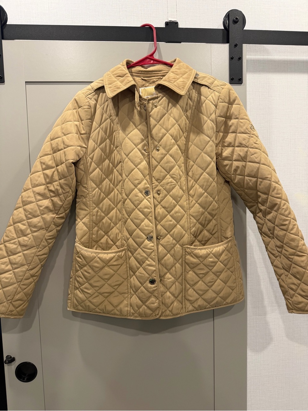 Michael Kors Quilted Camel-Tan Puffer Jacket